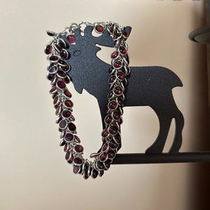 Silpada Garnet  Cha Cha Bracelet B1049